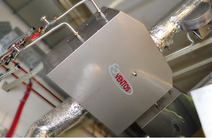 Heat exchanger on a box bakery oven