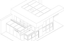 3D model of the noise protection cabin installed at SCA Packaging Česká republika