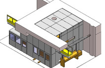 The noise protection cabin installed at SCA Packaging Česká republika