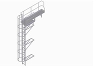 Ladders and platform for the WRD 150_3 horizontal boring machine at TOS Varnsdorf a.s. 